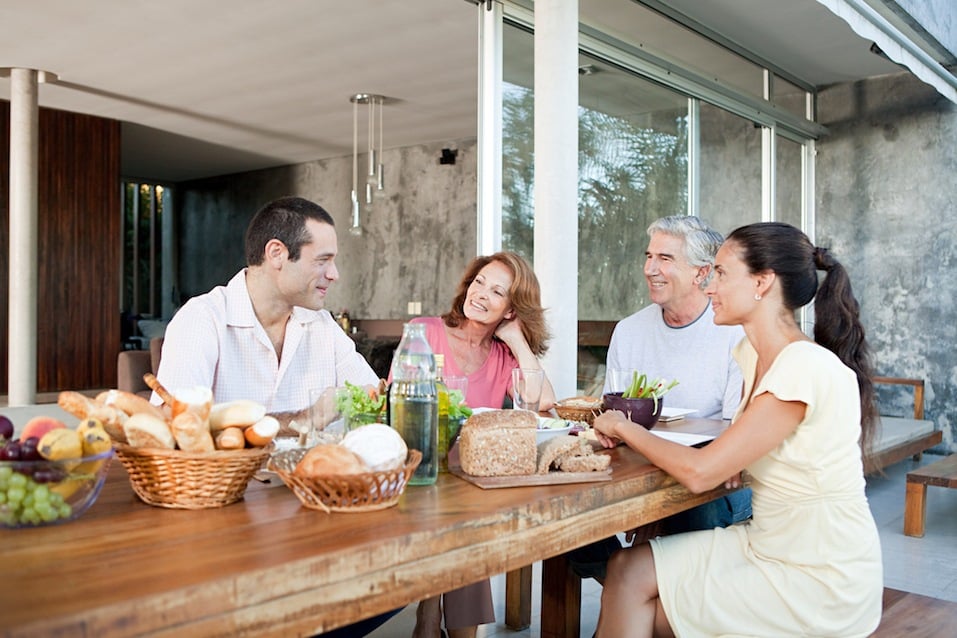 family members talking with each other