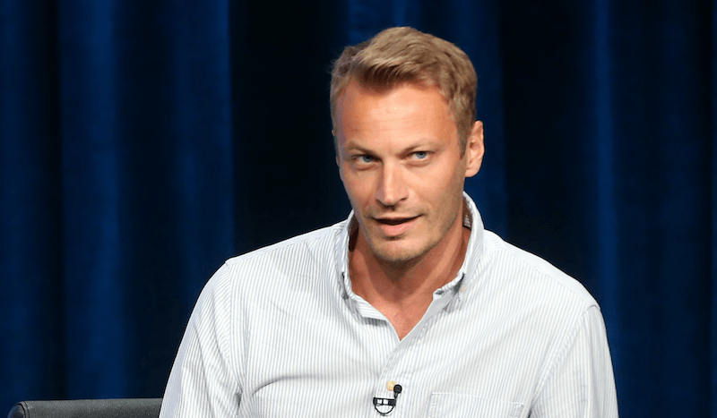 Andrew Llinares sits during a press panel.  Andrew Llinares sits during a press panel.