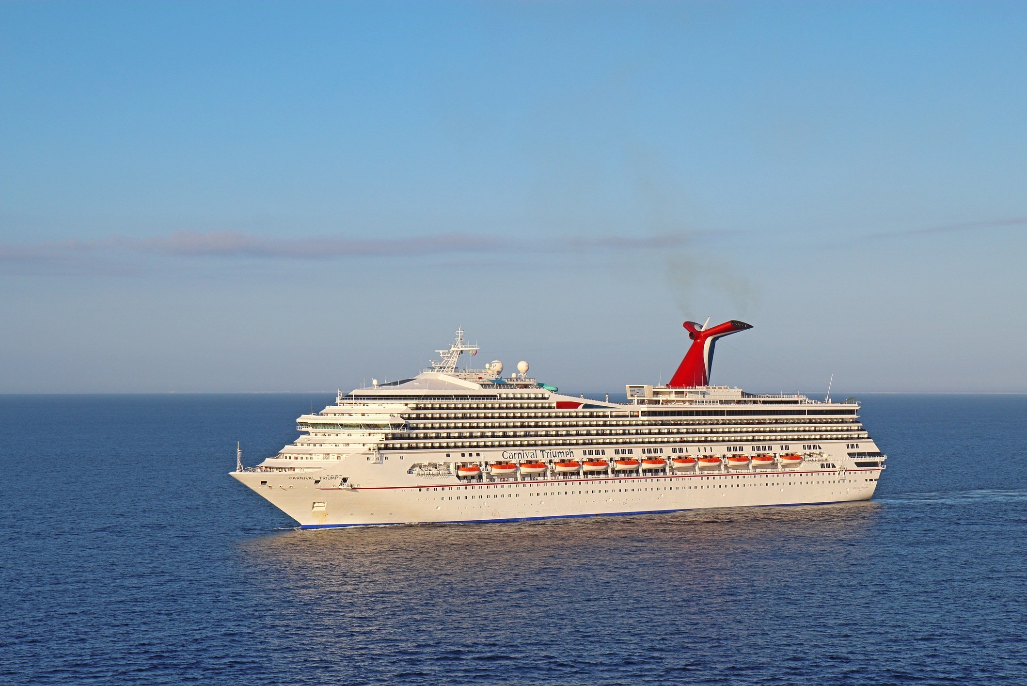 Cruise ship Carnival Triumph on the Caribbean Sea