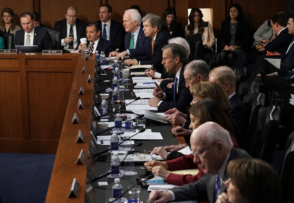 Facebook CEO Mark Zuckerberg Testifies At Joint Senate Commerce/Judiciary Hearing