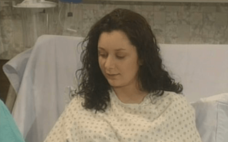 Darlene in the hospital the day she went into labor. Darlene in the hospital the day she went into labor.
