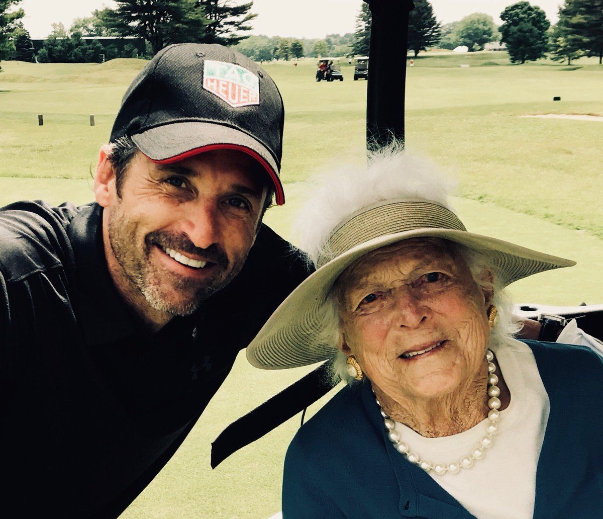 Patrick Dempsey and Barbara Bush Patrick Dempsey and Barbara Bush