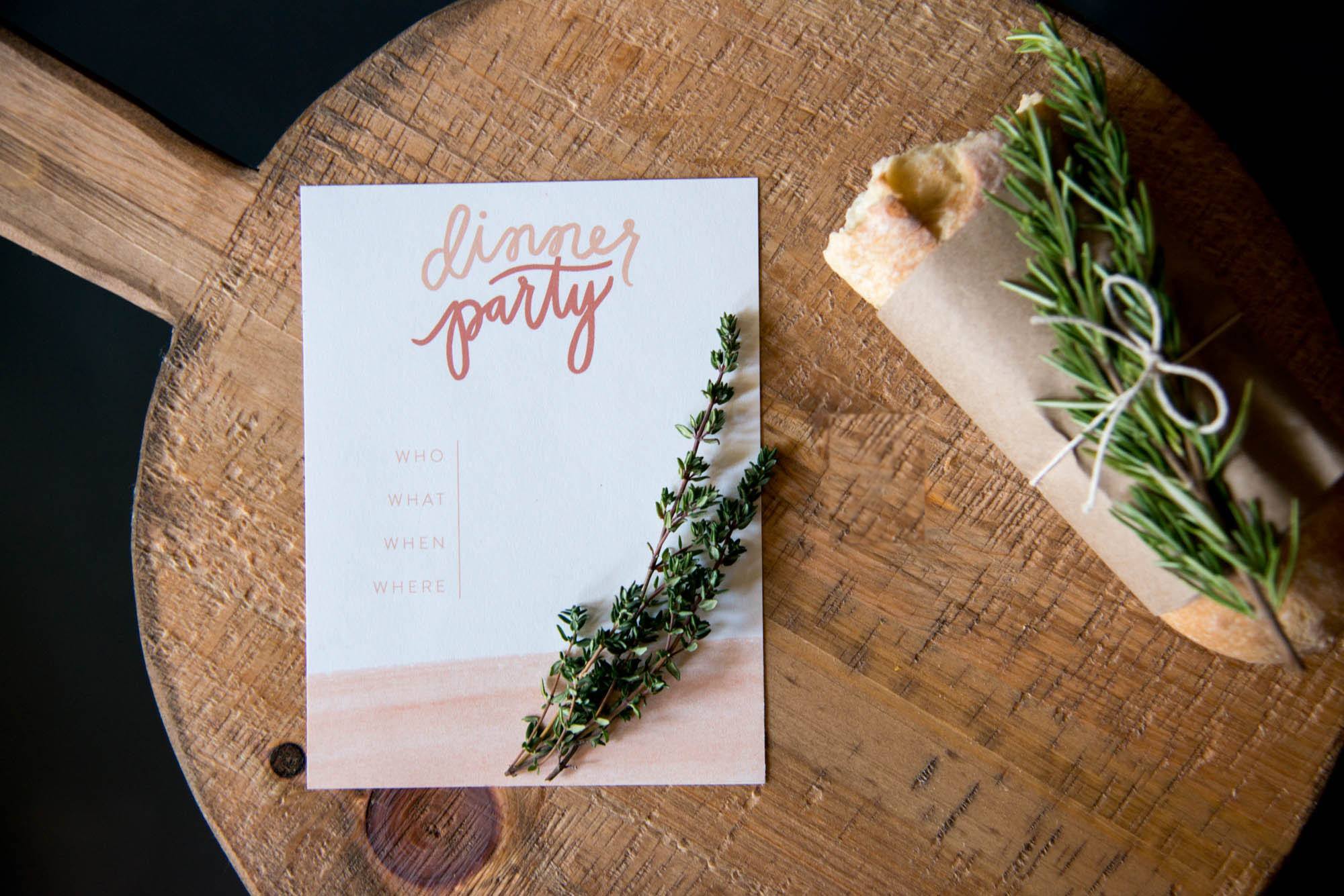 Joanna Gaines Dinner party invitation