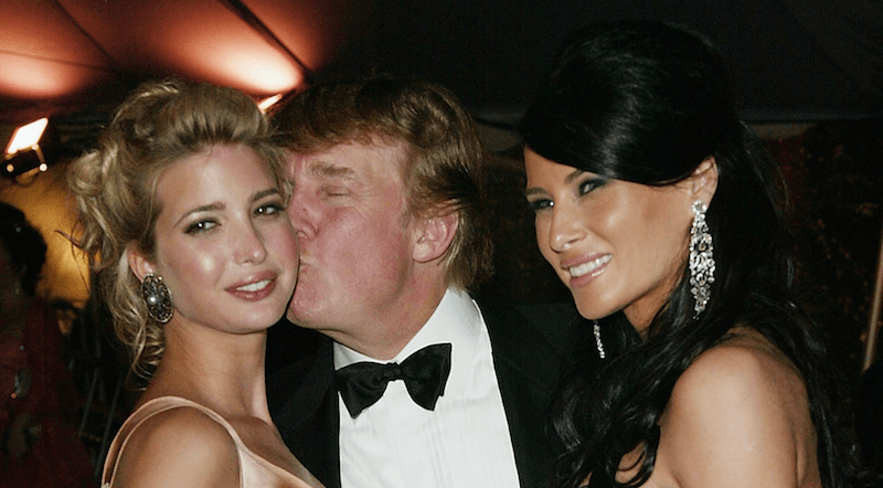 Ivanka Trump, Donald Trump, and Melania Trump
