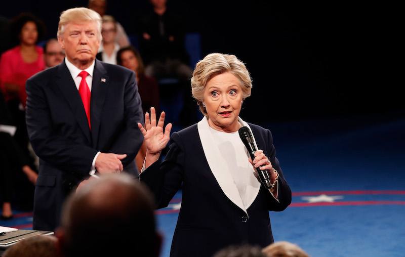 Candidates Hillary Clinton And Donald Trump Hold Second Presidential Debate At Washington University