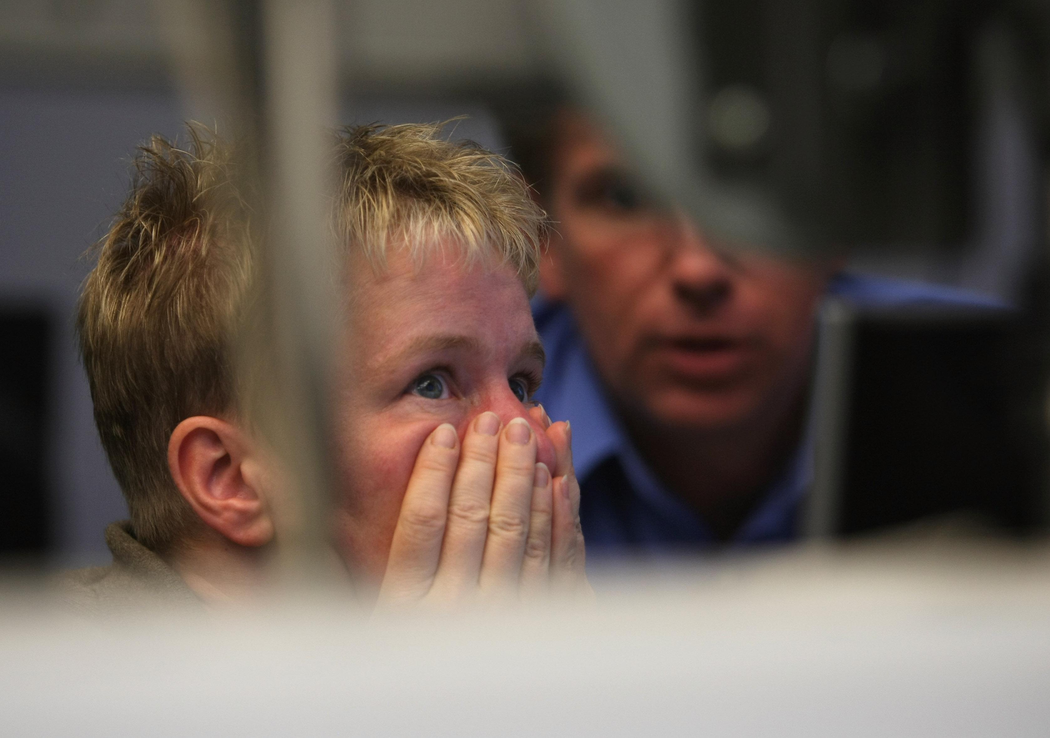 German Stock Exchange Opens After Wall Street Crash