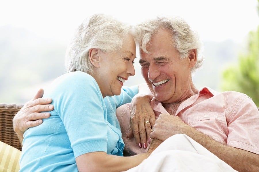 Senior Couple Laughing