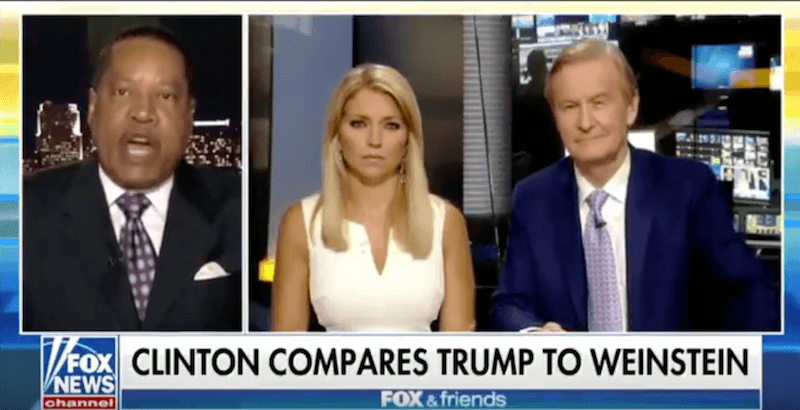 Larry Elder on Fox & Friends. Larry Elder on Fox & Friends.
