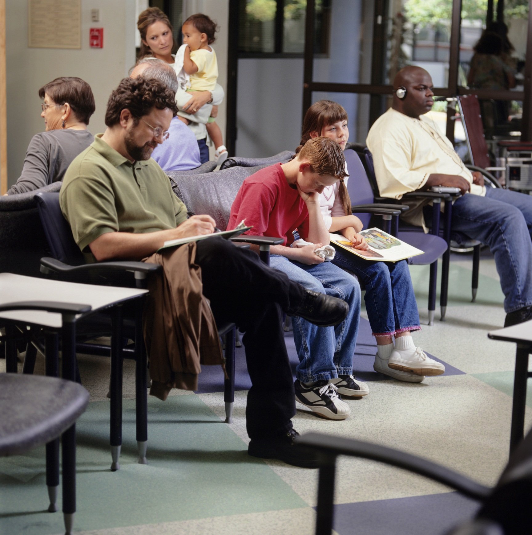 people in a waiting room
