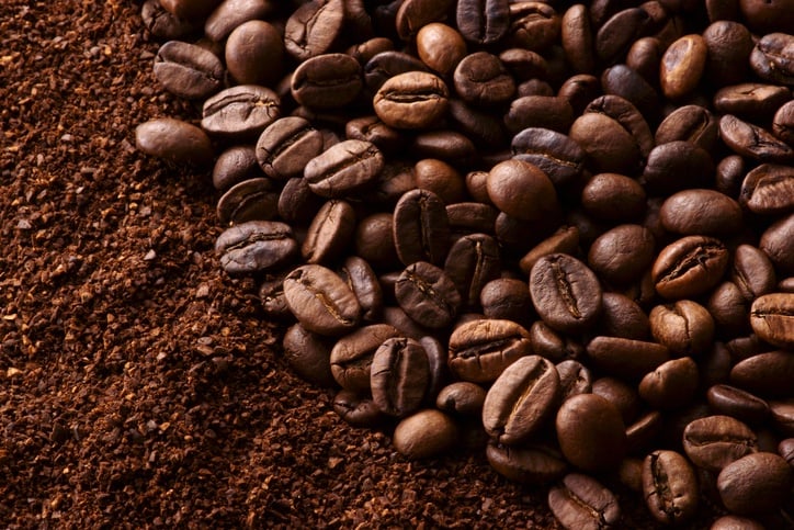 Coffee beans and ground coffee Coffee beans and ground coffee