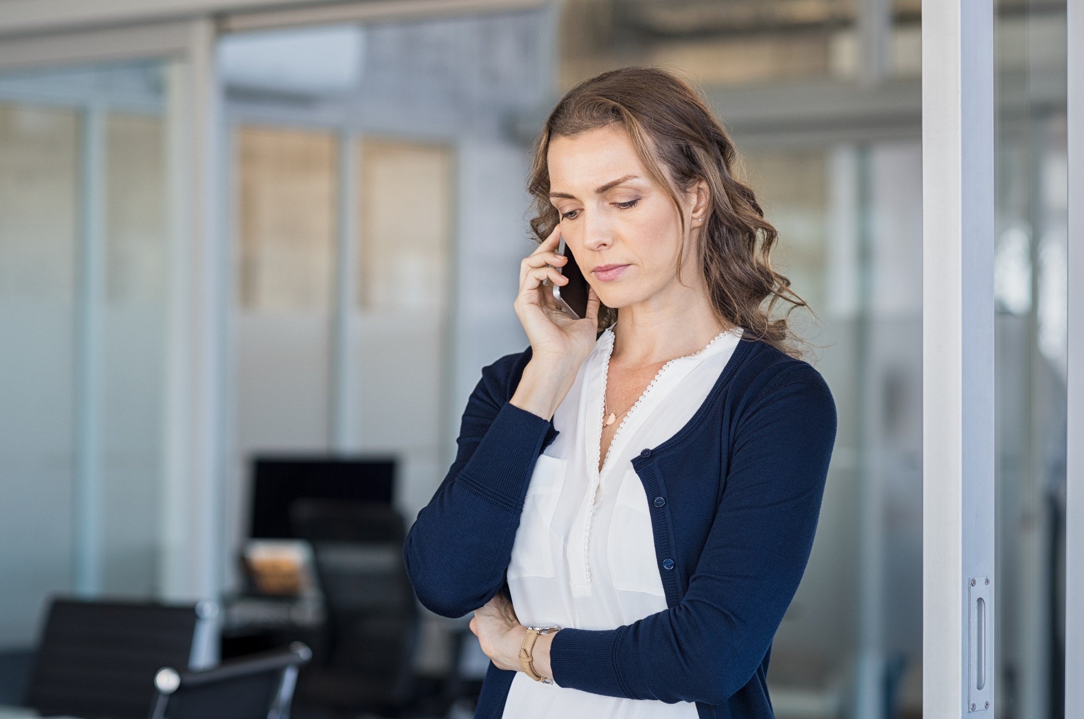 woman on phone