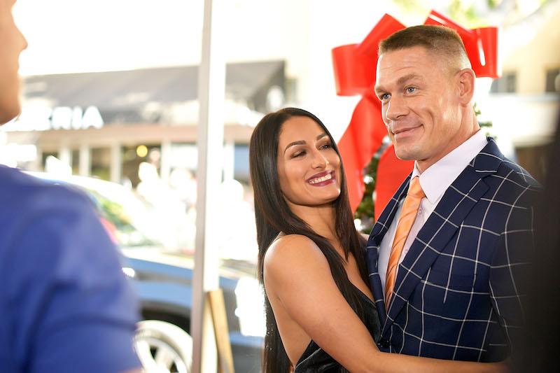 WESTWOOD, CA - NOVEMBER 05: Nikki Bella and John Cena attend the premiere of Paramount Pictures' "Daddy's Home 2" at Regency Village Theatre on November 5, 2017 in Westwood, California. (Photo by Matt Winkelmeyer/Getty Images)