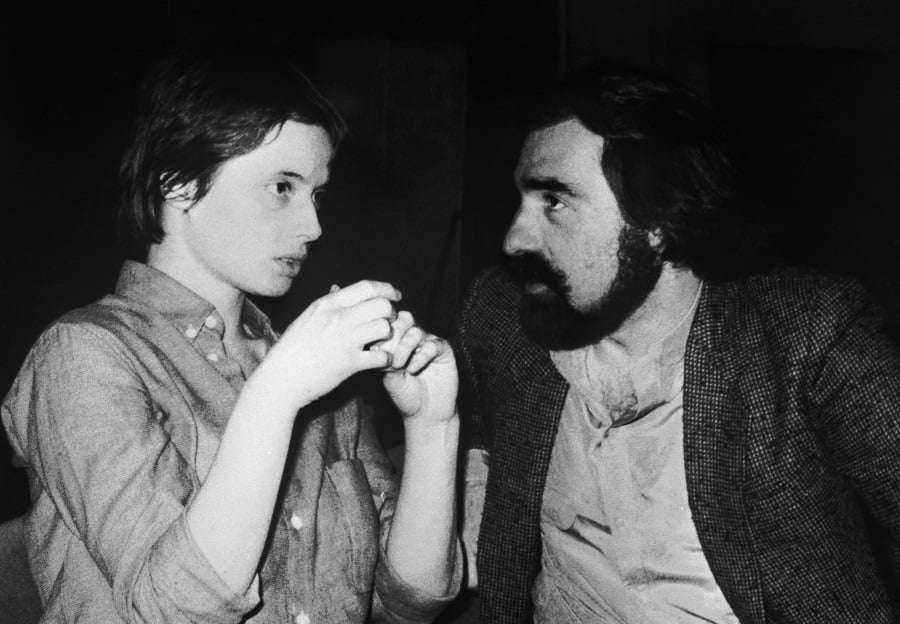Isabella Rossellini and Martin Scorsese.
