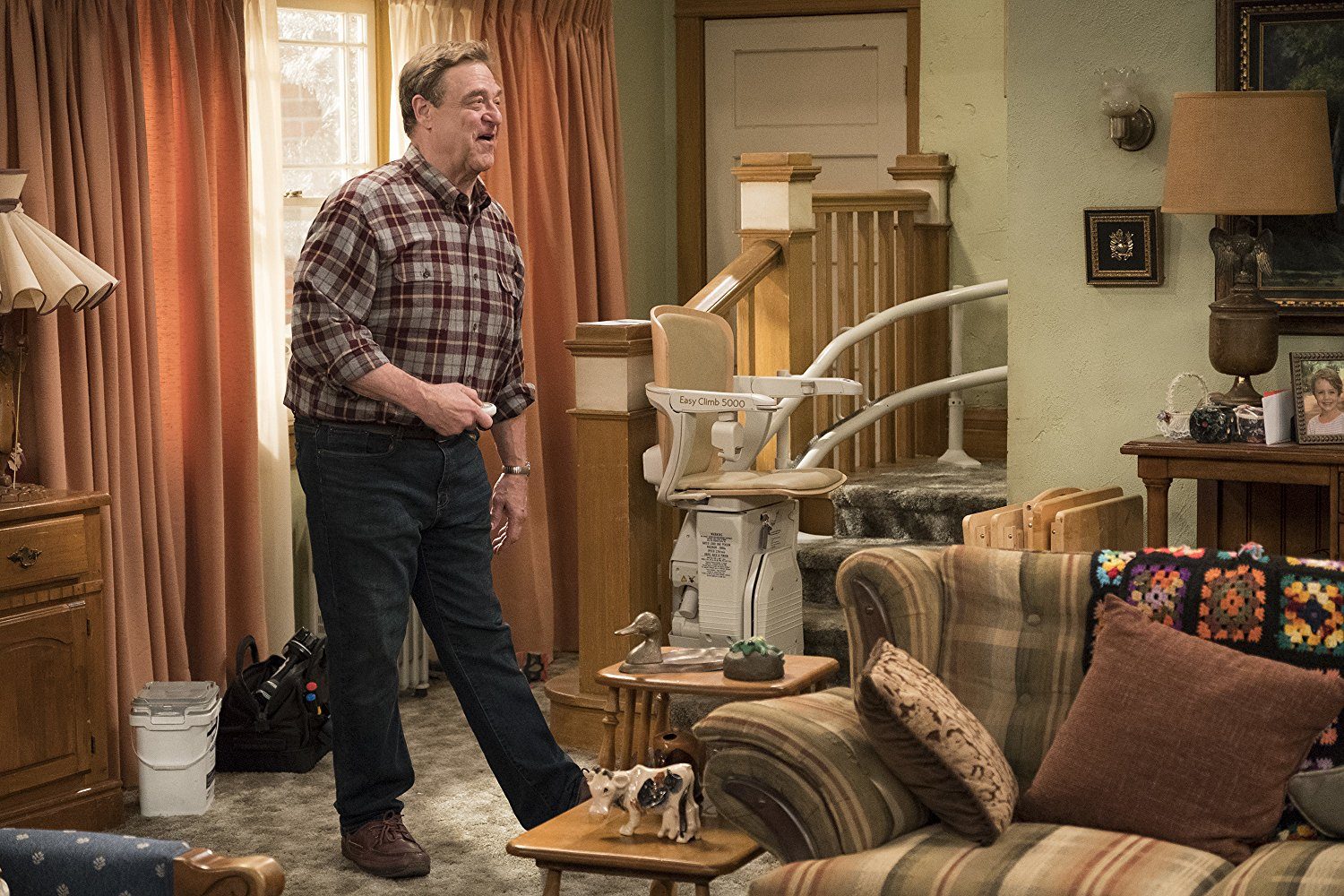 John Goodman as Dan Connor on 'Roseanne'. John Goodman as Dan Connor on 'Roseanne'.