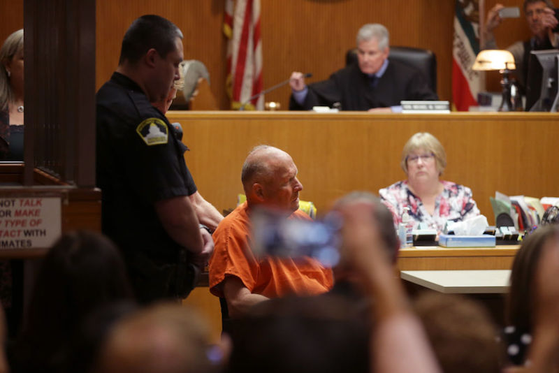 Joseph James DeAngelo during a court hearing. Joseph James DeAngelo during a court hearing.