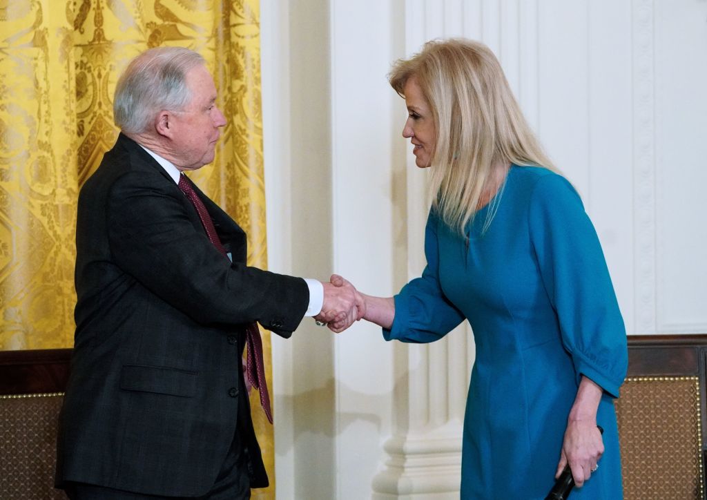 Kellyanne Conway and Jeff Sessions