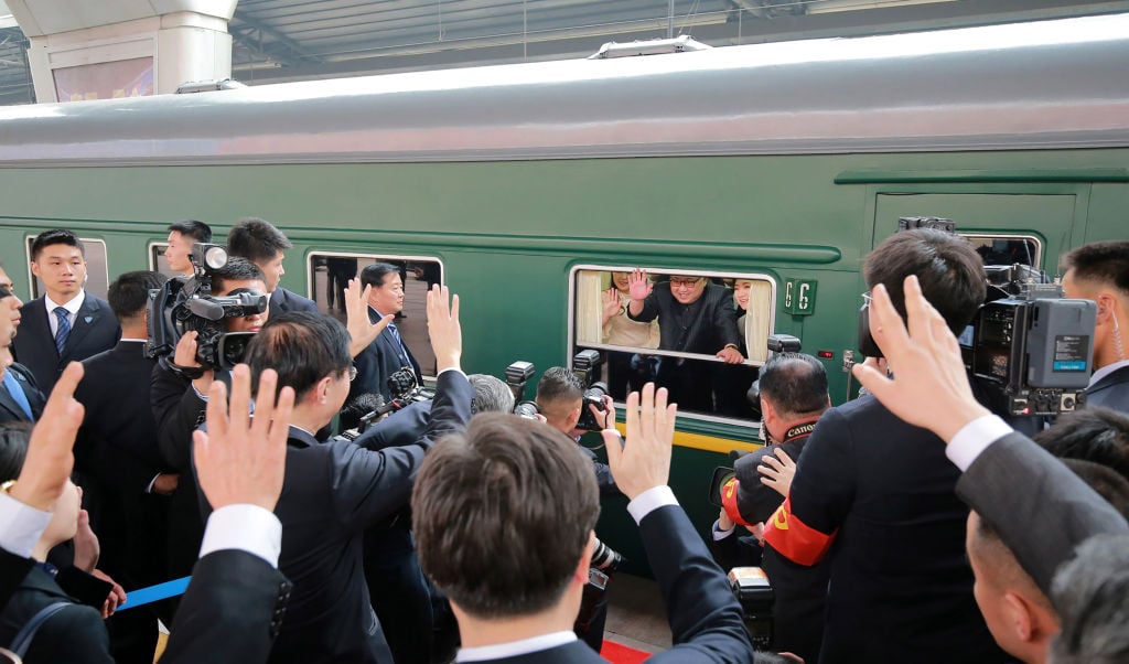 Kim Jong Un travels by train to China Kim Jong Un travels by train to China