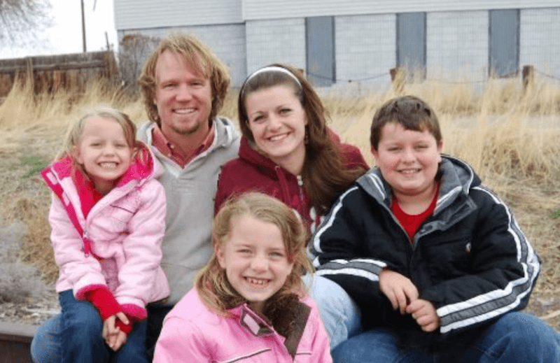 Kody Brown with one of his wives and children from "Sister Wives" Kody Brown with one of his wives and children from "Sister Wives"