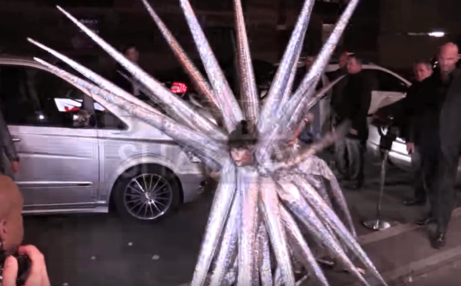 Lady Gaga silver spikes