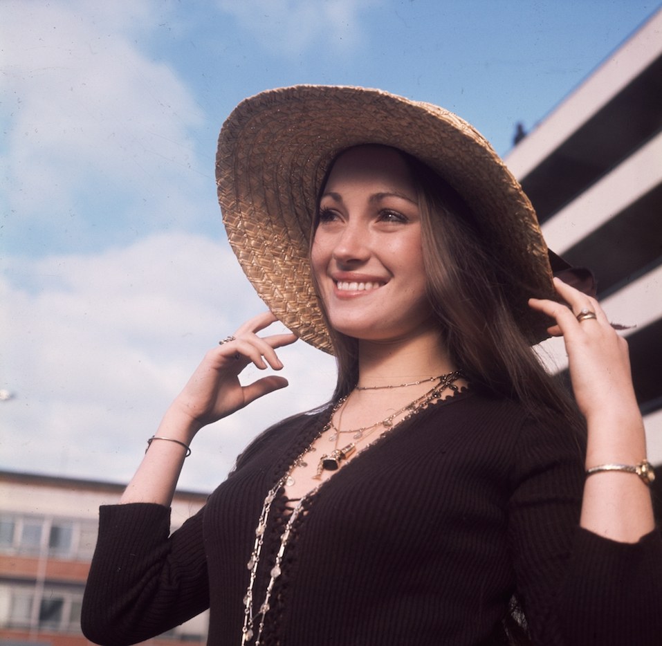 English actress Jane Seymour leaving Heathrow Airport