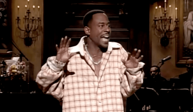 Martin Lawrence performing his monologue on 'Saturday Night Live'. 