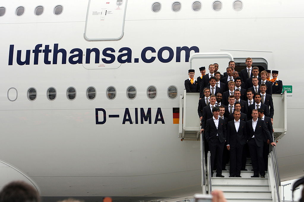 Main exit of a plane
