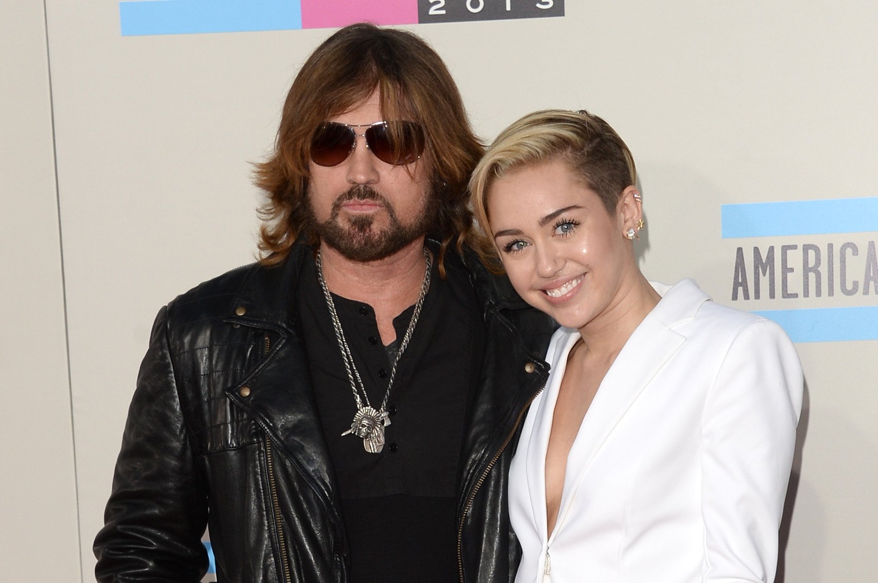 Miley and Billy Ray Cyrus