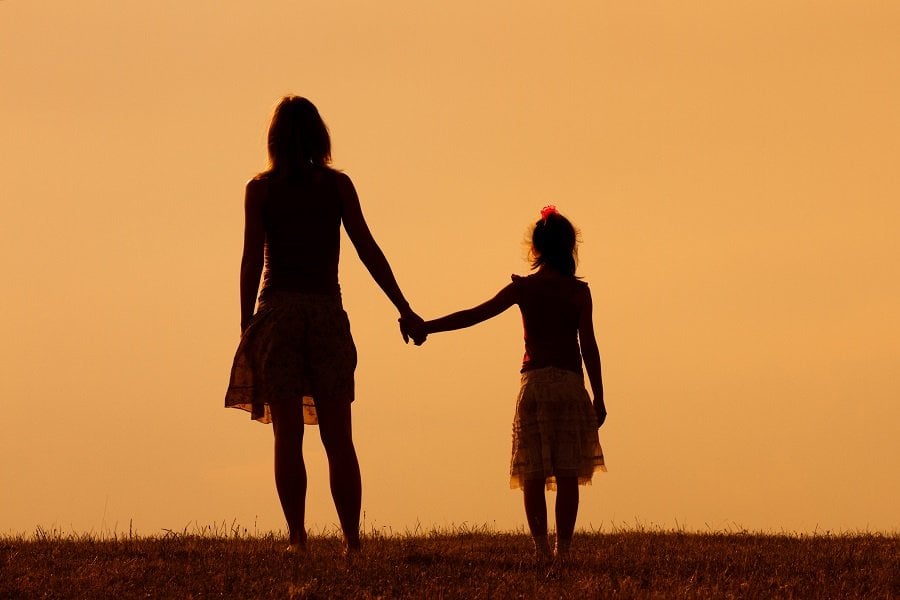 Mother with daughter Mother with daughter