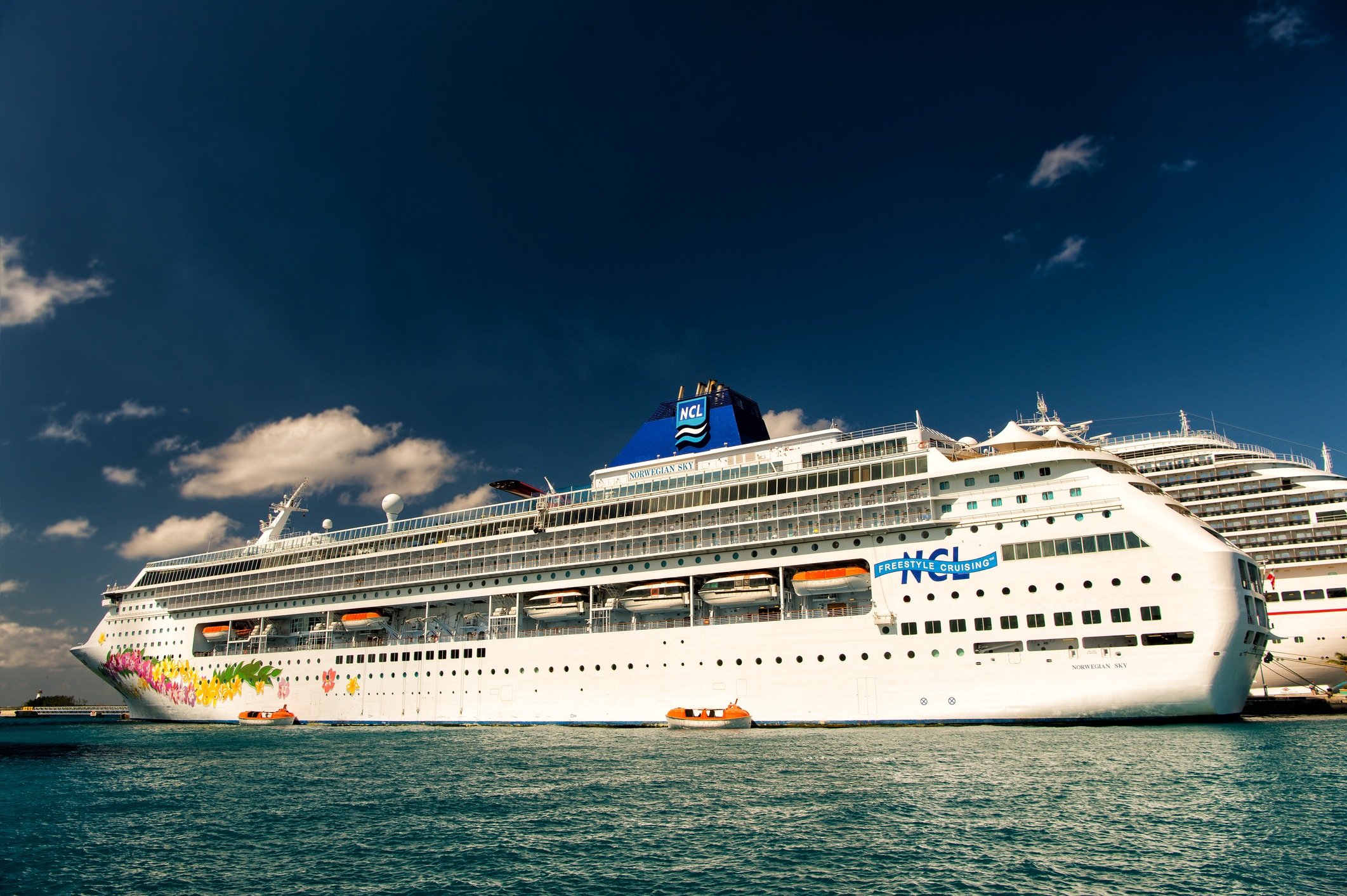 Big cruise ship Norwegian Sky