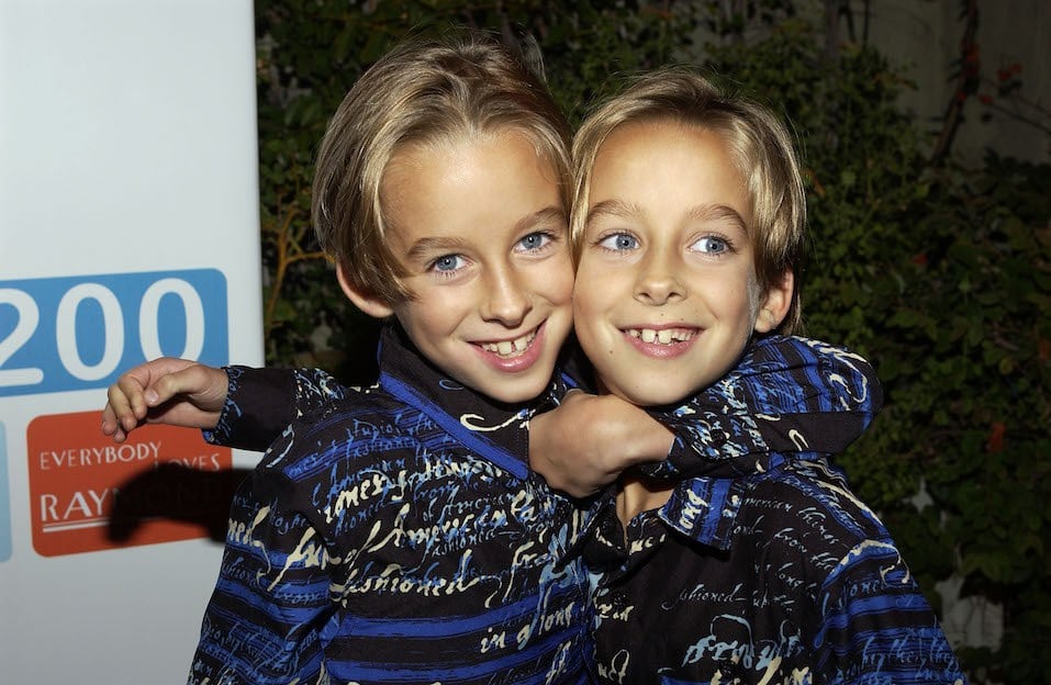 Actors Sawyer and Sullivan Sweeten arrive at the party celebrating the 200th Episode of "Everybody Loves Raymond"