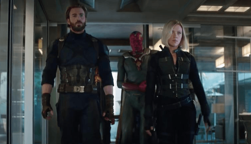 Chris Evans as Captain America in 'Avengers: Infinity Wars'.
