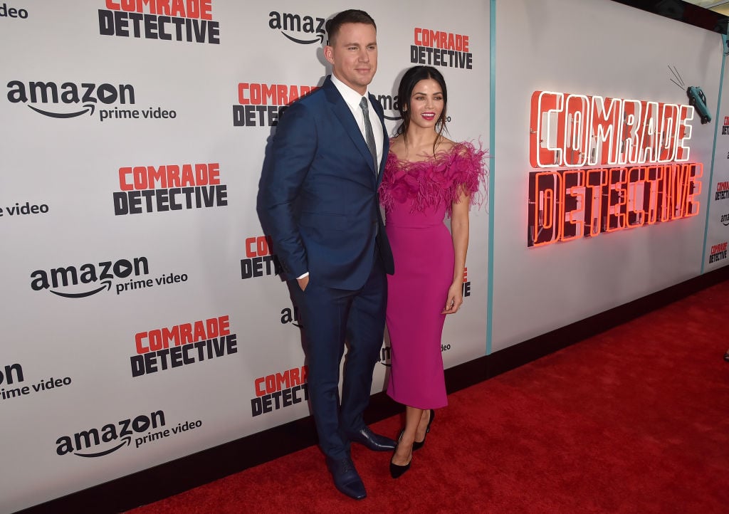 Actors Channing Tatum and Jenna Dewan Tatum attend the premiere of Amazon's "Comrade Detective" at ArcLight Hollywood