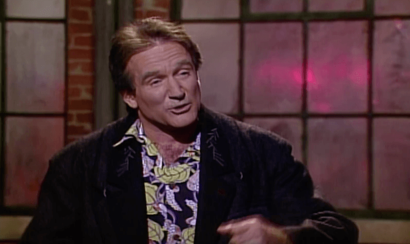 Robin Williams during his monologue performance on 'Saturday Night Live'. Robin Williams during his monologue performance on 'Saturday Night Live'.