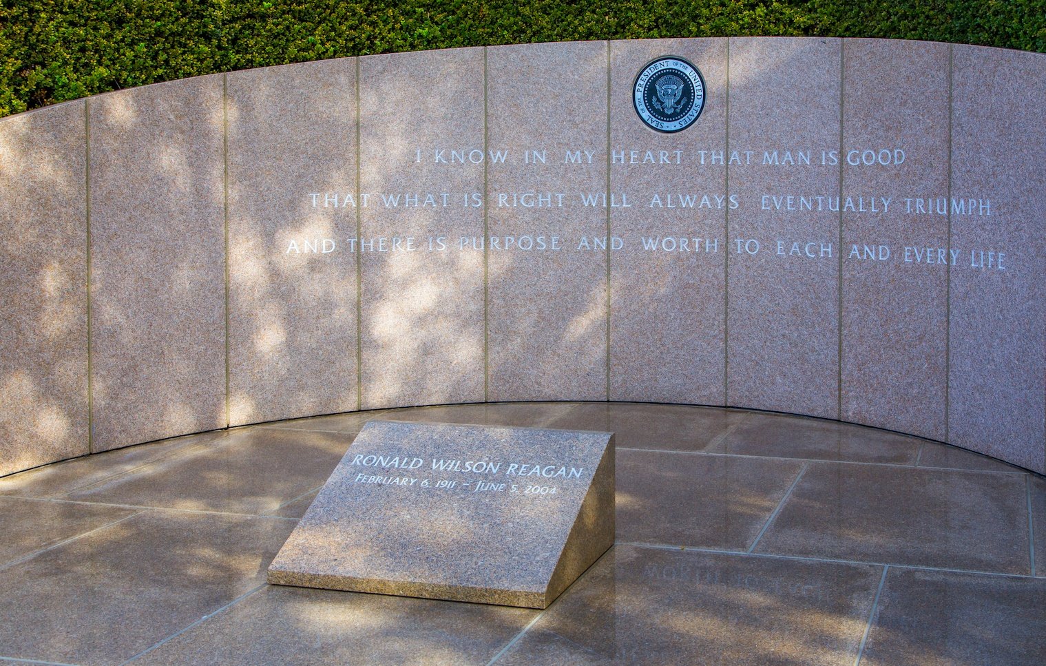 Ronald Reagan Headstone at Reagan Library