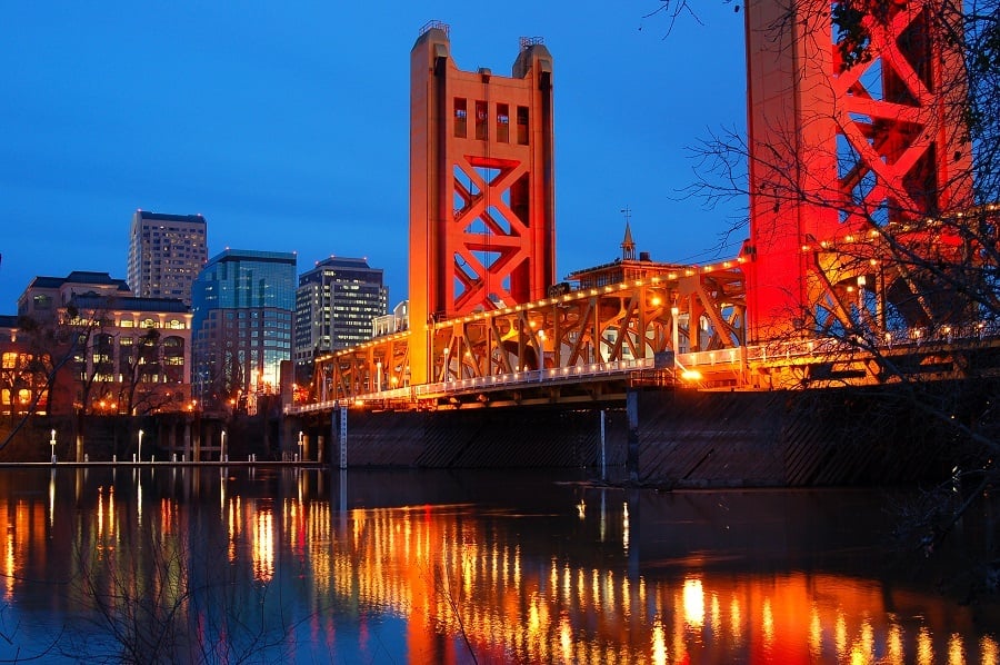 Sacramento River in the California Capital Sacramento River in the California Capital