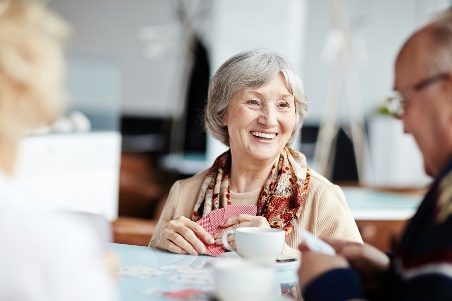 Senior lady smiling Senior lady smiling