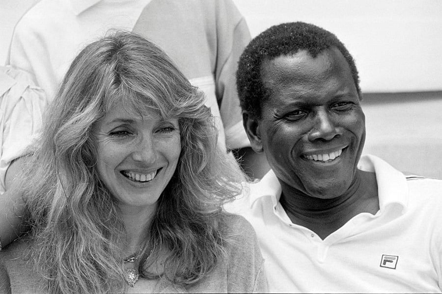 Sidney Poitier and Joanna Shimkus Sidney Poitier and Joanna Shimkus