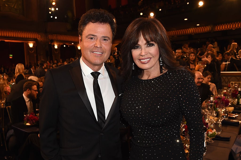 Singers Donny Osmond (L) and Marie Osmond