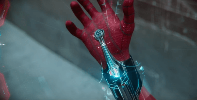 The Spider-Man suit's features. The Spider-Man suit's features.