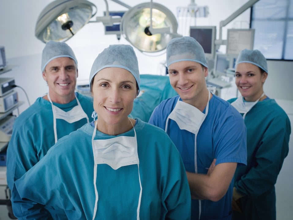 Team of surgeons
