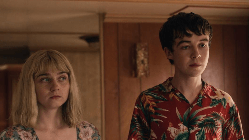 The two teen runaways stand in a motel room. The two teen runaways stand in a motel room.