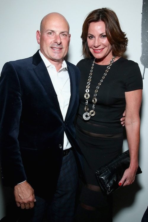 Tom A'gostino and LuAnn de Lesseps on a red carpet together. Tom A'gostino and LuAnn de Lesseps on a red carpet together.