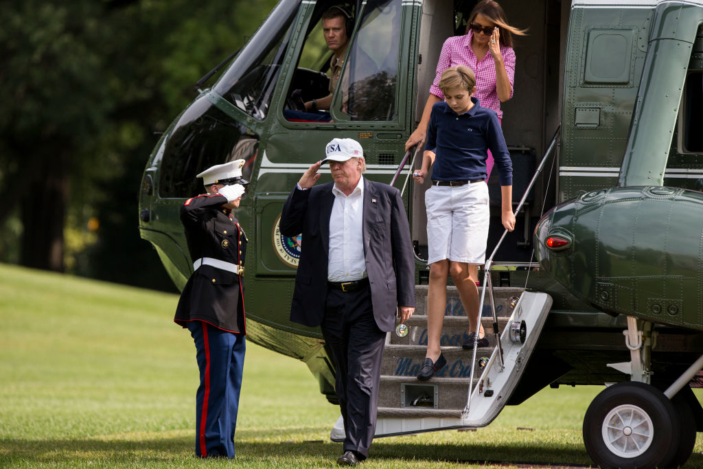 Trump White House Arrival