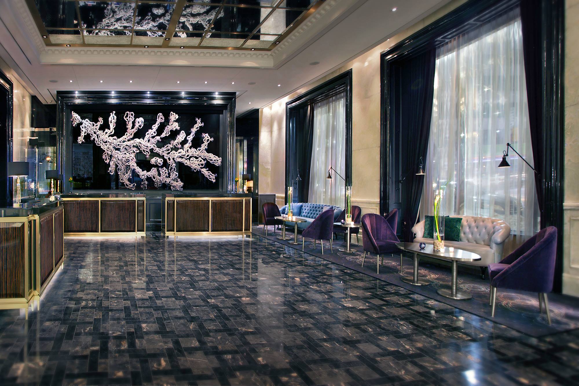 Trump hotel lobby