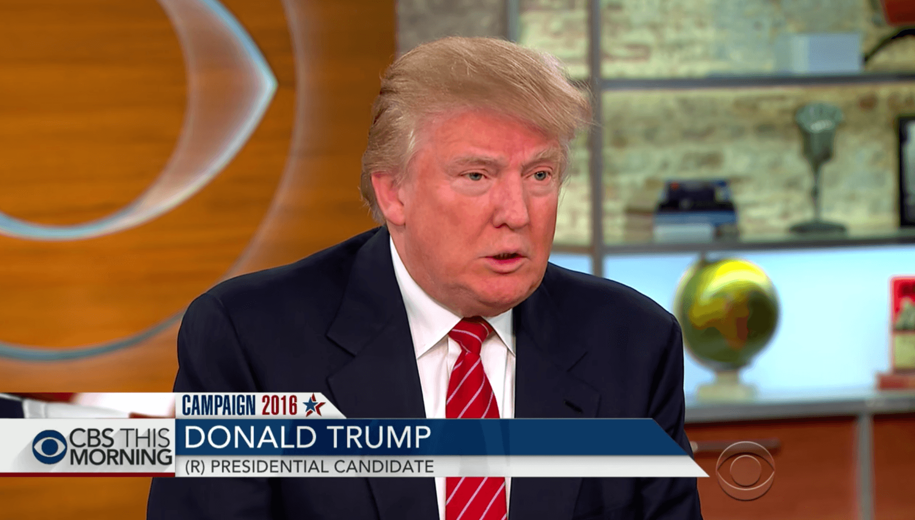 Trump on CBS This morning