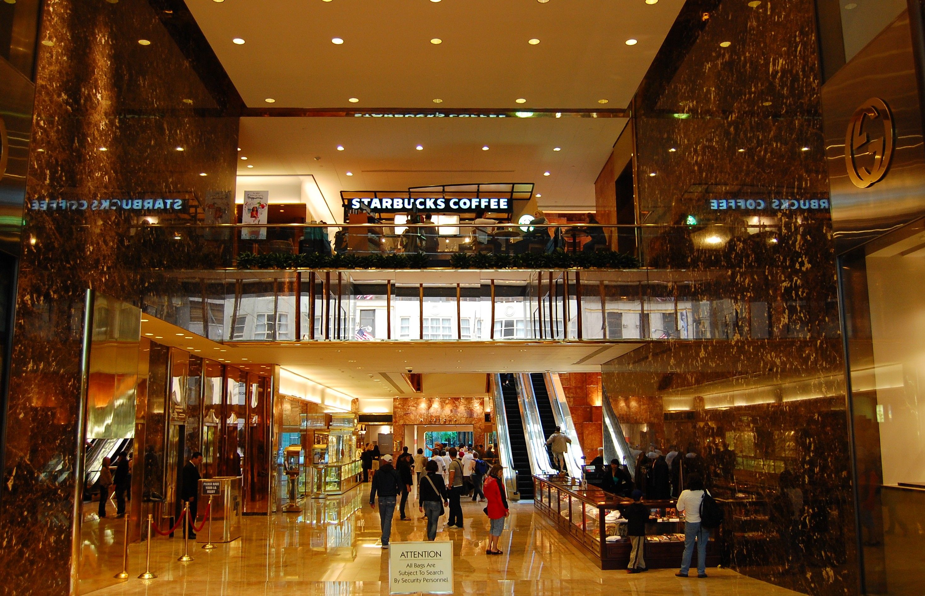 Trump tower atrium