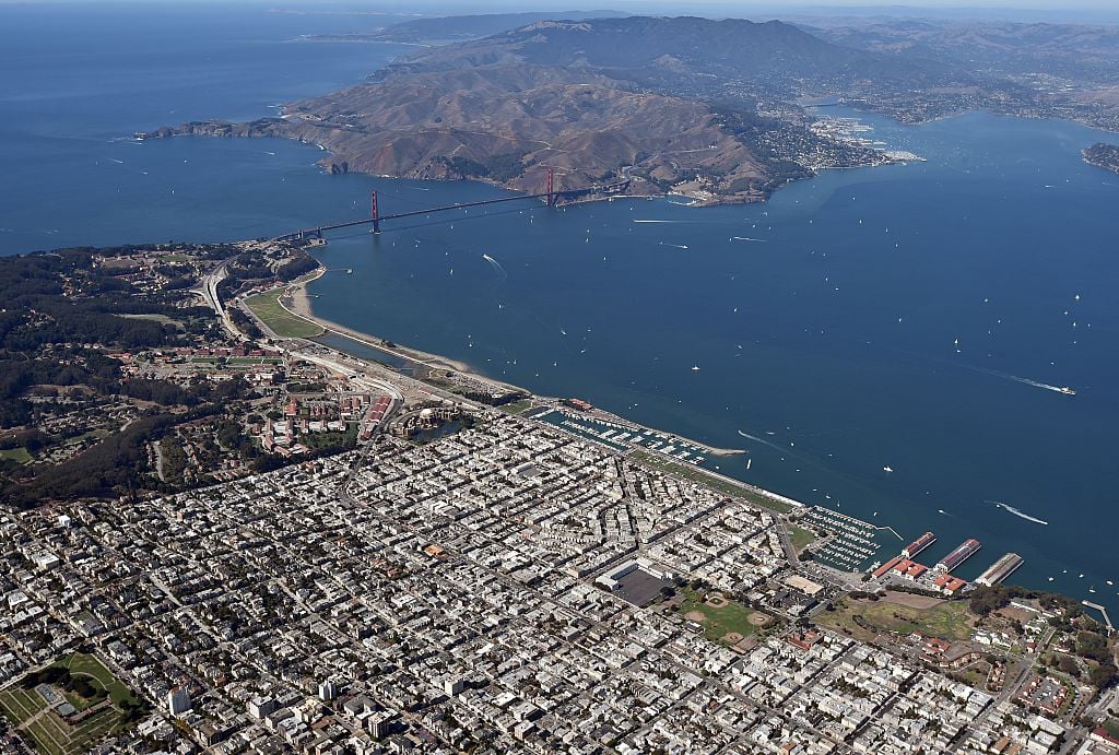 The Golden Gate Bridge and the San Francisco Bay