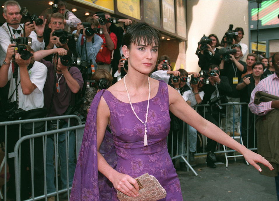 US actress Demi Moore upon arrival for the European premiere