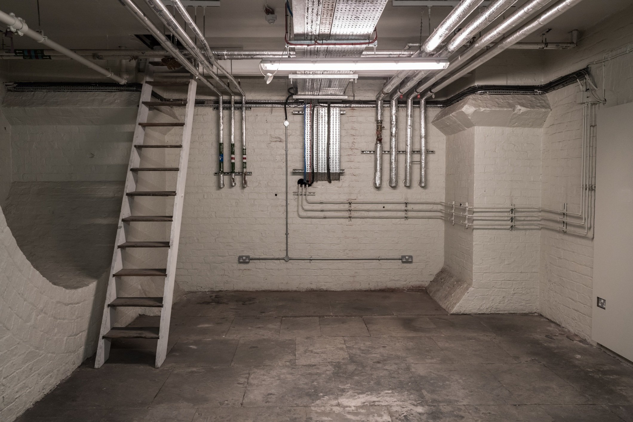 Scary unfinished Basement Pipes
