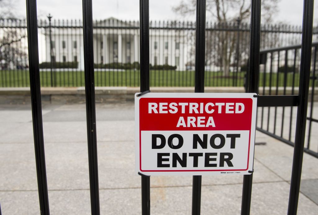 White House security barrier
